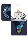 Zippo Lighter: Toxic Waves, Blacklight - Navy Matte 46143