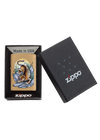 49116 Zippo öngyújtó, arany színben, tigris mintával