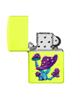 49189 Zippo öngyújtó, sárga színben,domború gomba mintával