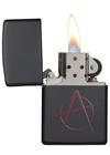 20842 Zippo öngyújtó, matt fekete színben -Anarchy