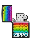 46234 Zippo Techno Design Black Matte Windproof Lighter