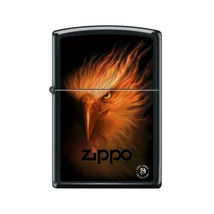 218-60003682 Zippo öngyújtó matt fekete színben -Tűzmadár