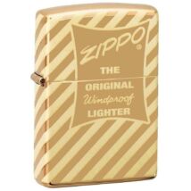 49075 Zippo öngyújtó Magasfényű sárgaréz színben -Vintage Zippo Box Top 