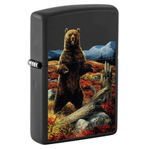 48597 Zippo öngyújtó fekete színben -Linda Picken: Grizzly