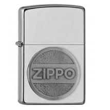 2007643 Zippo öngyújtó csiszolt Króm színben - Zippo embléma
