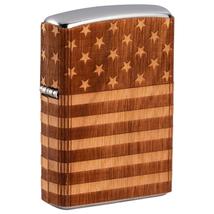 49332 Zippo öngyújtó Utcai króm, fából készült borítással -WOODCHUCK 