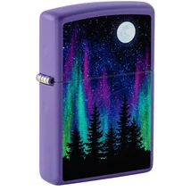 48565 Zippo öngyújtó matt lila, északi fény
