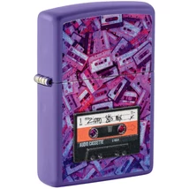 48521 Zippo öngyújtó Matt lila, mixtape kazetták