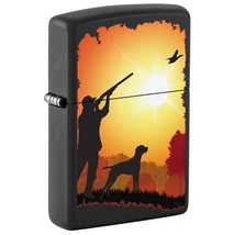 218-107326 Zippo öngyújtó matt fekete színben -Vadászat
