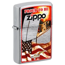 200-107308 Zippo öngyújtó szálcsiszolt króm -Mazzi