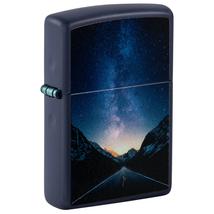 239-106889 Zippo öngyújtó matt sötétkék, tejútrendszer, Black Light