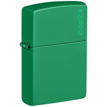 48629ZL Zippo öngyújtó matt fűzöld színben, Zippo logó