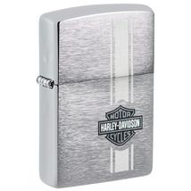 49828 Zippo öngyújtó szálcsiszolt króm színben, Harley-Davidson