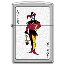 408708 Zippo matt ezüst színben -Joker