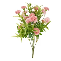Selyemvirág Miniszegfű csokor 34 cm
