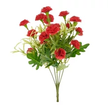 Selyemvirág Miniszegfű csokor 34 cm