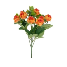 Selyemvirág Rózsacsokor Eukaliptusszal 32 cm