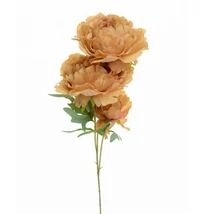 Selyemvirág bazsarózsa 65cm v.narancs 3ág