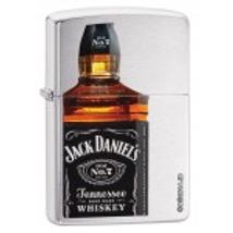 28842 Zippo öngyújtó, csiszolt króm színben - Jack Daniels