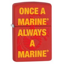 29387 Zippo öngyújtó matt piros színben - Egy tengerész mindig tengerész