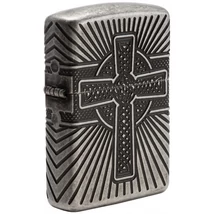 29667 Zippo öngyújtó, Antik kivitel, Kelta Kereszt