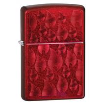 29824 Zippo öngyújtó, piros színben - Láng motívummal