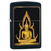 29836 zippo öngyújtó, fekete színű, Buddha