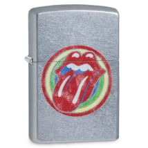 29873 Zippo öngyújtó, utcai csiszolt króm színben - Rolling Stones