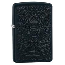 29989 Zippo öngyújtó, matt fekete színben, művészi díszítéssel
