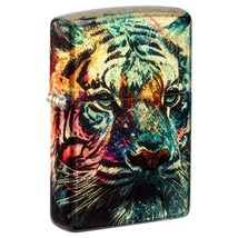 Zippo 46145, Tiger Design 540 Fusion , bukott sárgaréz