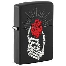 Zippo 46469, kézi csontváz és piros szív design