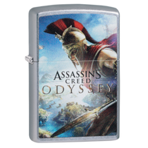 49083 Zippo benzines öngyújtó, utcai csiszolt kivitelben,Assassin's Creed mintával