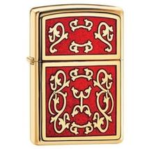 706 Zippo öngyújtó fényes arany színben - Király minták