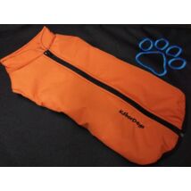 KD71 Vízlepergetős téli kabát TACSKÓ FAZON, Narancssárga-szürke színben
