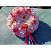 Tavaszi kopogtató/rózsa, és tulipán díszítéssel