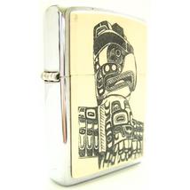 20690 Zippo öngyújtó fényes ezüt színben - Totem oszlop