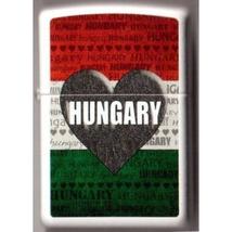214 ILH1 Zippo öngyújtó, fehér színben - I Love Hungary
