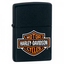 218HDH252 Zippo öngyújtó, matt fekete színben - Harley Davidson