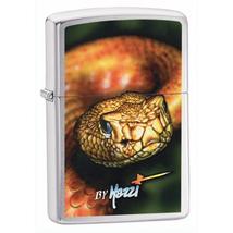 24446 Zippo öngyújtó, kigyó képével díszítve