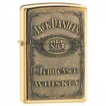 254BJD428 Zippo öngyújtó, arany színben Jack Daniels emblémával