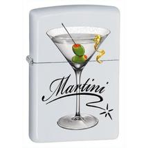 28271 Zippo öngyújtó, matt fehér színben - MARTINI