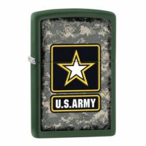 28631 Zippo öngyújtó, zöld matt színben, ajándékdobozzal - US Army