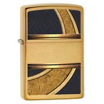 28673 Zippo öngyújtó, fekete és arany díszítéssel - Elegáns minta