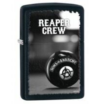 28677 Zippo öngyújtó matt fekete színben - Reaper Crew
