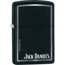 28820 Zippo öngyújtó, fekete matt színben- Jack Daniels logóval