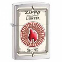 28831 Zippo öngyújtó, csiszolt króm színben logóval - Windproof lighter 1932