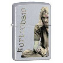 29052 Zippo öngyújtó, szatén fényű króm színben - Kurt Cobain