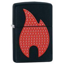 29106 Zippo öngyújtó, fekete matt színben - A láng