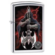 29109 Zippo öngyújtó, csiszolt króm színben - A halál gitárosa