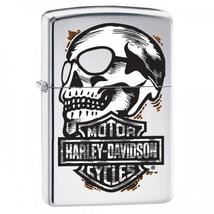 29281 Zippo Öngyújtó, Polírozott króm- Harley Davidson